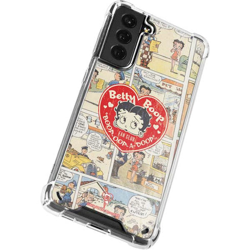 Betty Boop Comic Strip Galaxy S21 Plus 5G Clear Case