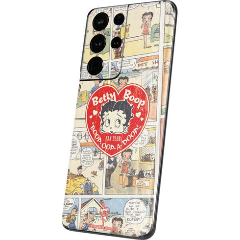 Betty Boop Comic Strip Galaxy S21 Ultra 5G Skin