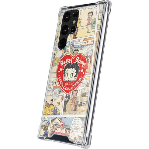 Betty Boop Comic Strip Galaxy S22 Ultra Clear Case