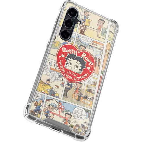 Betty Boop Comic Strip Galaxy S23 FE Clear Case