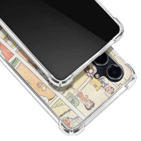 Betty Boop Comic Strip Galaxy S23 FE Clear Case