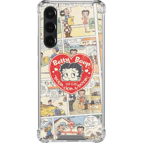 Betty Boop Comic Strip Galaxy S23 Plus Clear Case