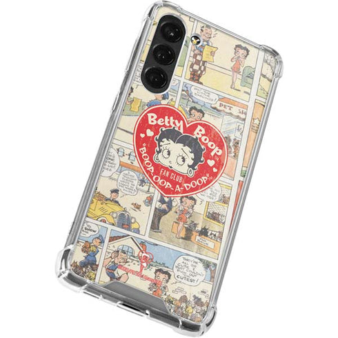 Betty Boop Comic Strip Galaxy S23 Plus Clear Case