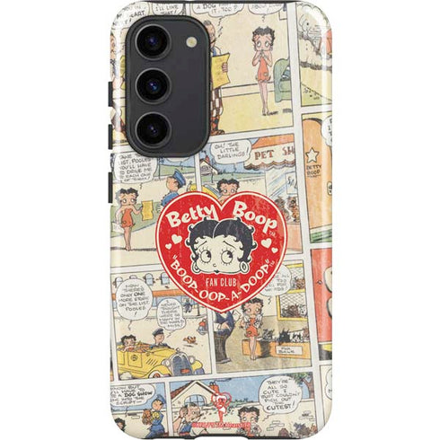 Betty Boop Comic Strip Galaxy S23 Plus Pro Case