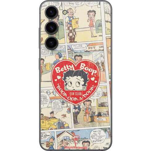 Betty Boop Comic Strip Galaxy S23 Plus Skin