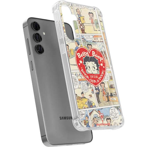Betty Boop Comic Strip Galaxy S24 Plus Clear Case