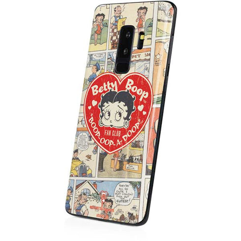 Betty Boop Comic Strip Galaxy S9 Plus Skin