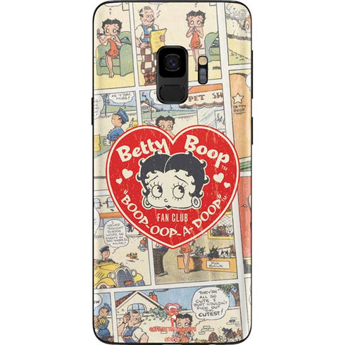 Betty Boop Comic Strip Galaxy S9 Skin