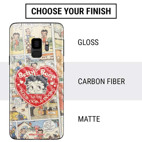 Betty Boop Comic Strip Galaxy S9 Skin