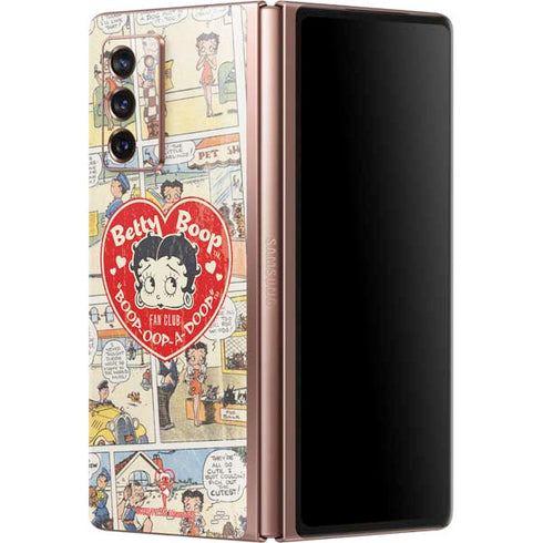 Betty Boop Comic Strip Galaxy Z Fold2 5G Skin