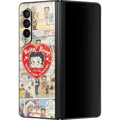 Betty Boop Comic Strip Galaxy Z Fold3 5G Skin