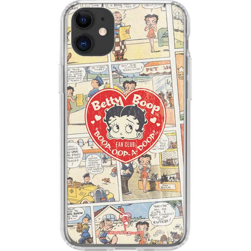 Betty Boop Comic Strip iPhone 11 Clear Case