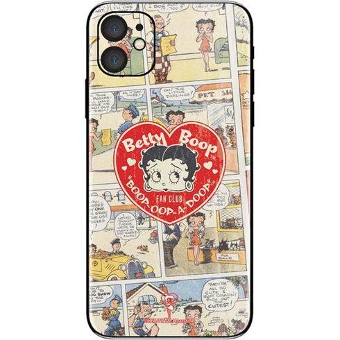 Betty Boop Comic Strip iPhone 11 Skin