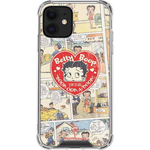 Betty Boop Comic Strip iPhone 12 Clear Case
