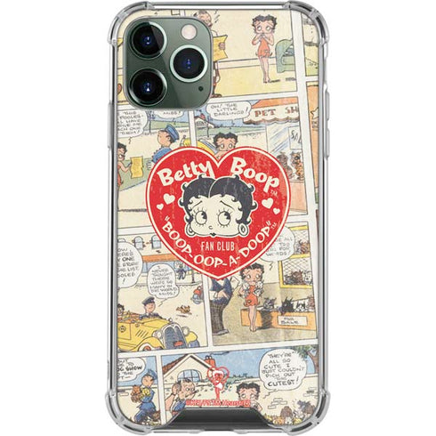 Betty Boop Comic Strip iPhone 12 Pro Clear Case