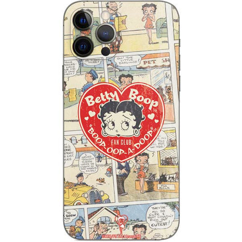 Betty Boop Comic Strip iPhone 12 Pro Skin
