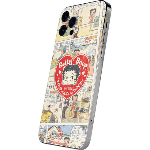 Betty Boop Comic Strip iPhone 12 Pro Skin