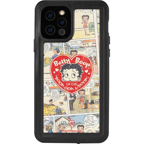 Betty Boop Comic Strip iPhone 12 Pro Waterproof Case