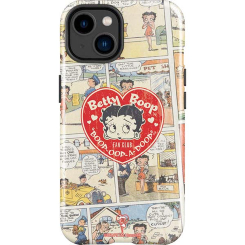 Betty Boop Comic Strip iPhone 14 Plus Impact Case