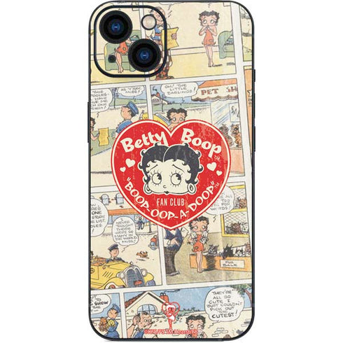 Betty Boop Comic Strip iPhone 15 Plus Skin