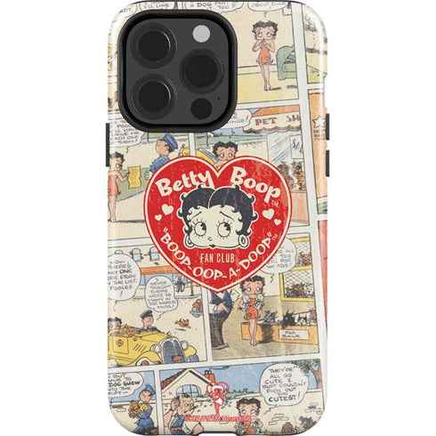Betty Boop Comic Strip iPhone 14 Pro Impact Case
