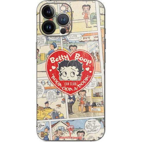 Betty Boop Comic Strip iPhone 14 Pro Max Skin