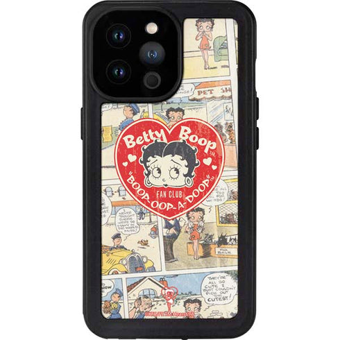 Betty Boop Comic Strip iPhone 14 Pro Max Waterproof Case