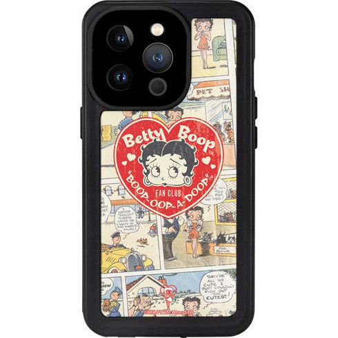 Betty Boop Comic Strip iPhone 14 Pro Waterproof Case