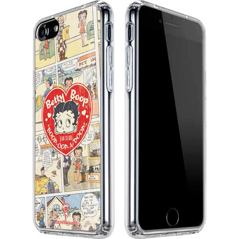 Betty Boop Comic Strip iPhone SE (2nd & 3rd Gen) Clear Case