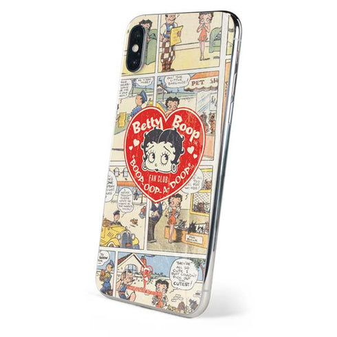 Betty Boop Comic Strip iPhone X Skin