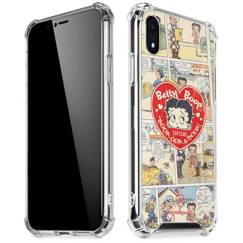 Betty Boop Comic Strip iPhone XR Clear Case