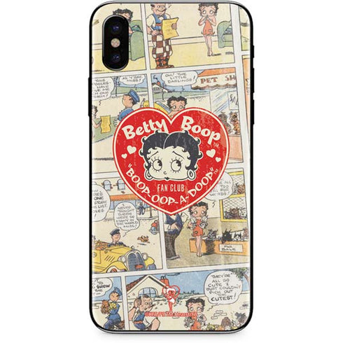 Betty Boop Comic Strip iPhone XS Max Skin