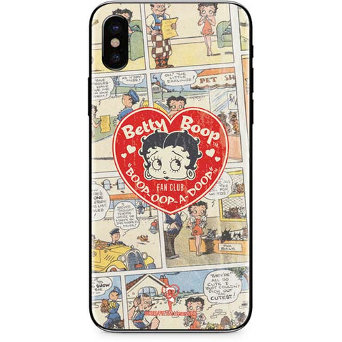 Betty Boop Comic Strip iPhone XS Skin