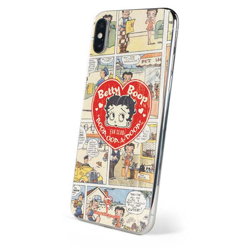 Betty Boop Comic Strip iPhone XS Skin