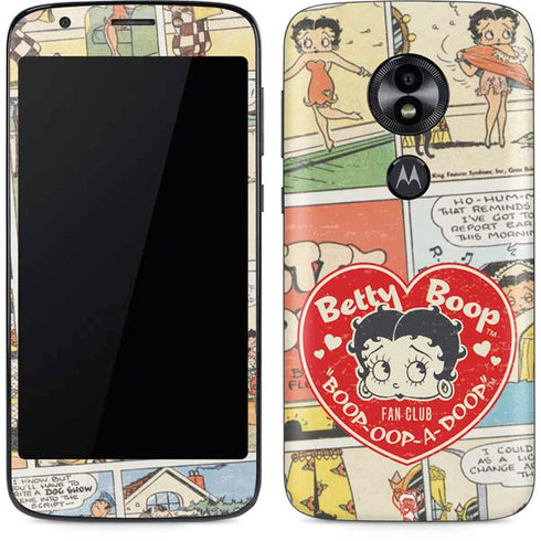 Betty Boop Comic Strip Moto E5 Play Skin