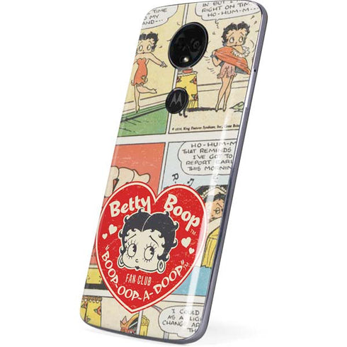 Betty Boop Comic Strip Moto E5 Plus Skin