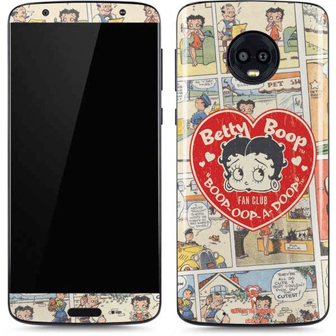 Betty Boop Comic Strip Moto G6 Skin