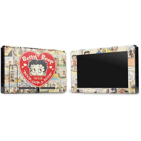 Betty Boop Comic Strip Nintendo Switch Bundle Skin