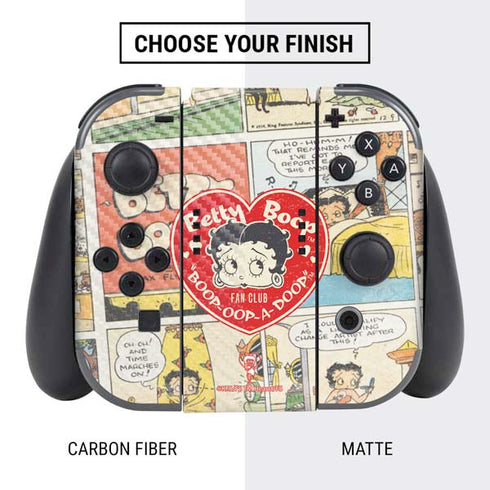Betty Boop Comic Strip Nintendo Switch Bundle Skin