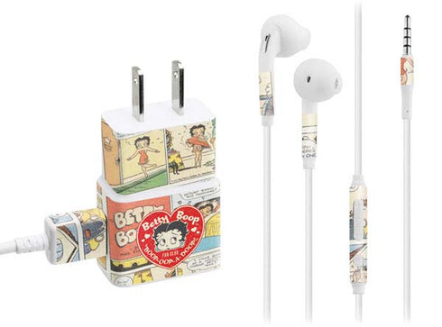 Betty Boop Comic Strip Phone Charger Skin