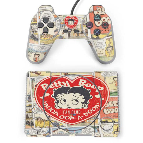 Betty Boop Comic Strip PlayStation Classic Bundle Skin
