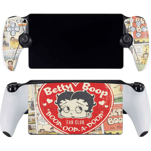 Betty Boop Comic Strip PlayStation Portal Remote Player Skin