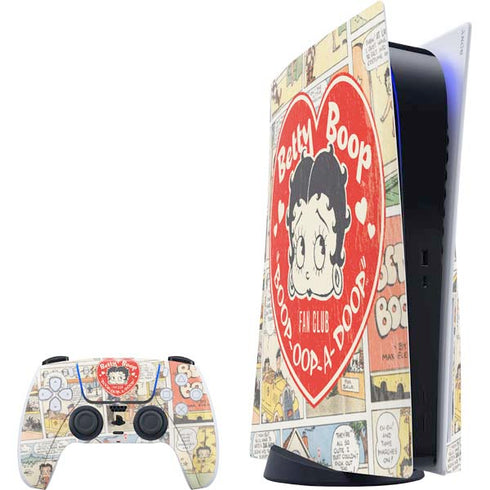 Betty Boop Comic Strip PS5 Bundle Skin