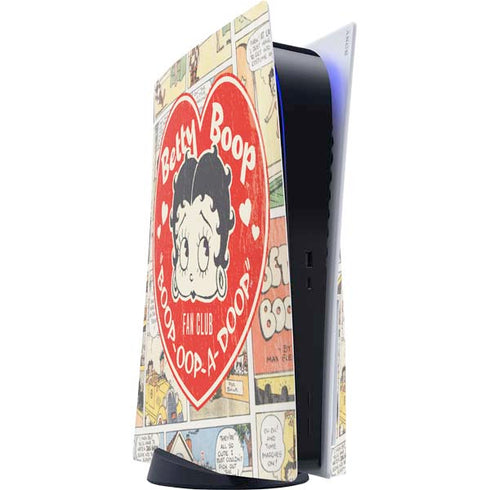 Betty Boop Comic Strip PS5 Console Skin