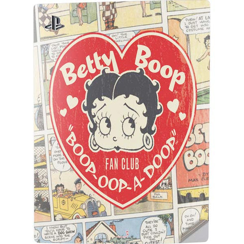 Betty Boop Comic Strip PS5 Digital Edition Console Skin