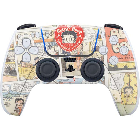 Betty Boop Comic Strip PS5 Controller Skin
