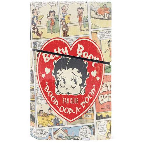 Betty Boop Comic Strip PS5 Slim Disk Bundle Skin