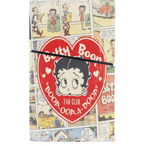 Betty Boop Comic Strip PS5 Slim Digital Edition Console Skin