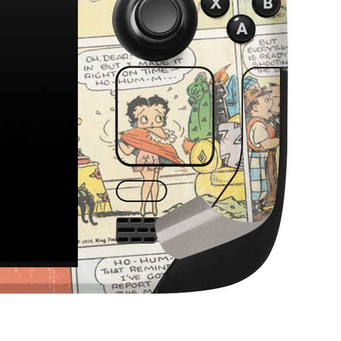 Betty Boop Comic Strip Steam Deck Handheld Gaming Computer Skin