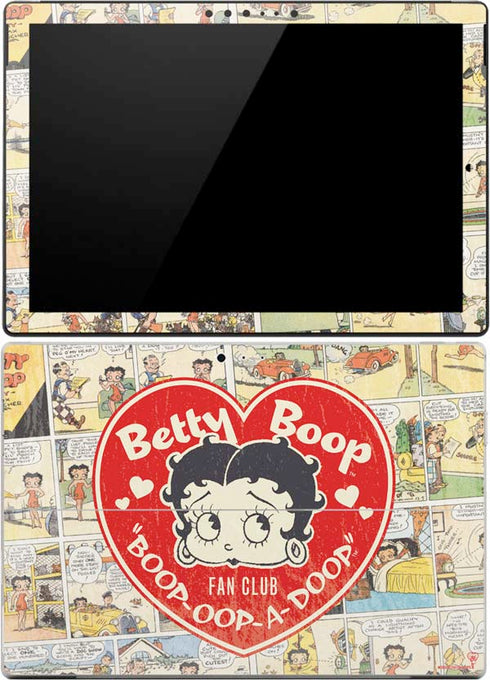 Betty Boop Comic Strip Surface Pro 4 Skin